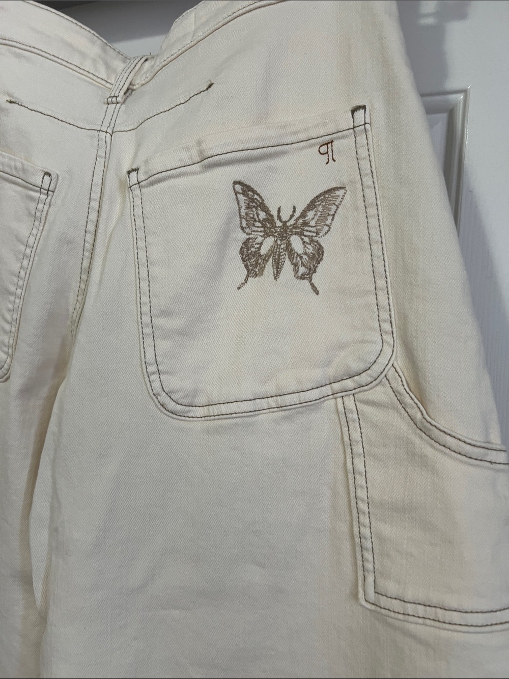 Pilcro By Anthropologie:”Kayden”High Rise Cropped Butterfly Jeans/NWOT - Picture 11 of 13